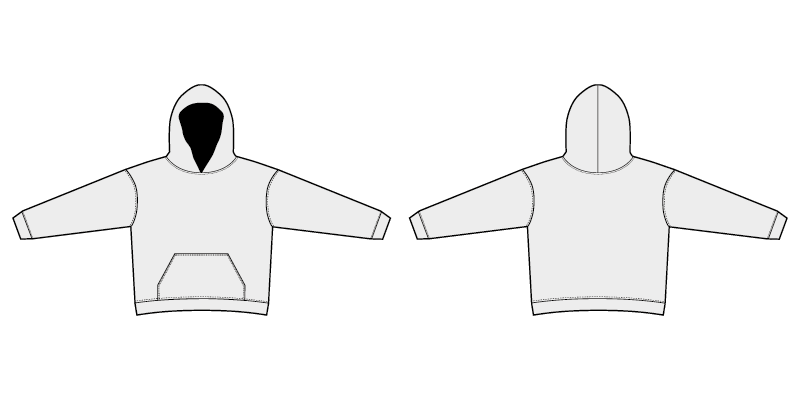 Hoodie Template (Full)